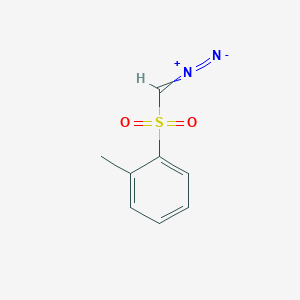 molecular formula C8H8N2O2S B073699 1-(Diazomethanesulfonyl)-2-methylbenzene CAS No. 1538-98-3