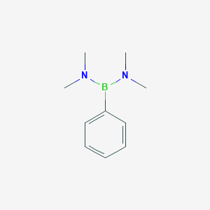 molecular formula C10H17BN2 B073700 Boranediamine, N,N,N',N'-tetramethyl-1-phenyl- CAS No. 1201-45-2