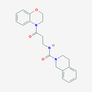 N-[3-(2,3-dihydro-1,4-benzoxazin-4-yl)-3-oxopropyl]-3,4-dihydro-1H-isoquinoline-2-carboxamide