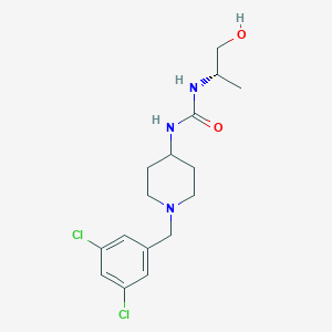 1-[1-[(3,5-dichlorophenyl)methyl]piperidin-4-yl]-3-[(2S)-1-hydroxypropan-2-yl]urea