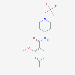 2-methoxy-4-methyl-N-[1-(2,2,2-trifluoroethyl)piperidin-4-yl]benzamide