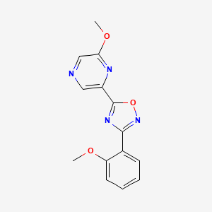 3-(2-Methoxyphenyl)-5-(6-methoxypyrazin-2-yl)-1,2,4-oxadiazole