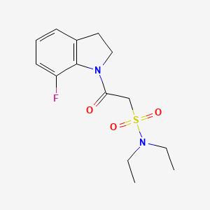 N,N-diethyl-2-(7-fluoro-2,3-dihydroindol-1-yl)-2-oxoethanesulfonamide