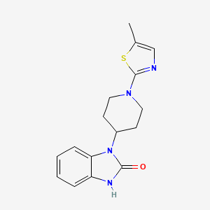 3-[1-(5-methyl-1,3-thiazol-2-yl)piperidin-4-yl]-1H-benzimidazol-2-one