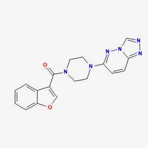 1-Benzofuran-3-yl-[4-([1,2,4]triazolo[4,3-b]pyridazin-6-yl)piperazin-1-yl]methanone