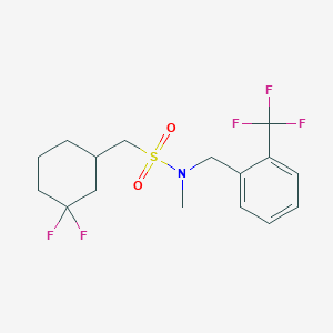 1-(3,3-difluorocyclohexyl)-N-methyl-N-[[2-(trifluoromethyl)phenyl]methyl]methanesulfonamide