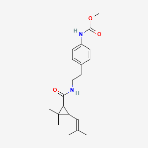 methyl N-[4-[2-[[2,2-dimethyl-3-(2-methylprop-1-enyl)cyclopropanecarbonyl]amino]ethyl]phenyl]carbamate