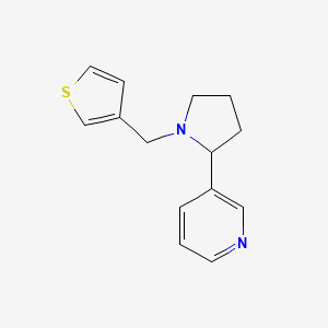 3-[1-(Thiophen-3-ylmethyl)pyrrolidin-2-yl]pyridine