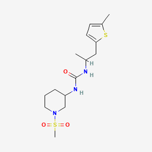 1-(1-Methylsulfonylpiperidin-3-yl)-3-[1-(5-methylthiophen-2-yl)propan-2-yl]urea