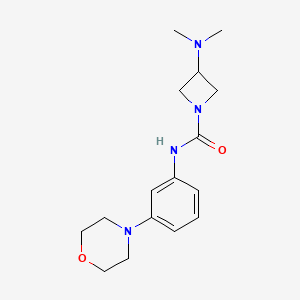 3-(dimethylamino)-N-(3-morpholin-4-ylphenyl)azetidine-1-carboxamide