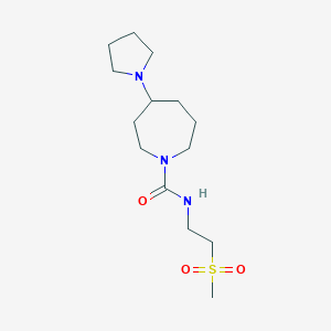 N-(2-methylsulfonylethyl)-4-pyrrolidin-1-ylazepane-1-carboxamide