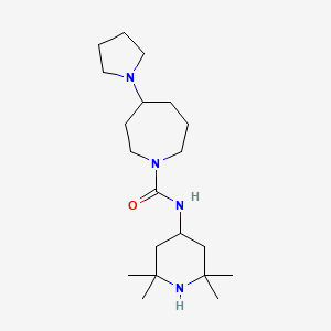 4-pyrrolidin-1-yl-N-(2,2,6,6-tetramethylpiperidin-4-yl)azepane-1-carboxamide