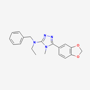 5-(1,3-benzodioxol-5-yl)-N-benzyl-N-ethyl-4-methyl-1,2,4-triazol-3-amine