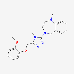 4-[5-[(2-methoxyphenoxy)methyl]-4-methyl-1,2,4-triazol-3-yl]-1-methyl-3,5-dihydro-2H-1,4-benzodiazepine