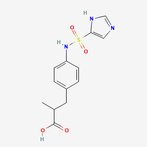 3-[4-(1H-imidazol-5-ylsulfonylamino)phenyl]-2-methylpropanoic acid