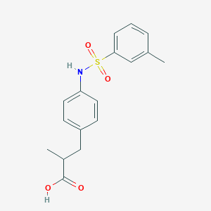 2-Methyl-3-[4-[(3-methylphenyl)sulfonylamino]phenyl]propanoic acid