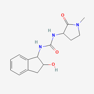 1-(2-hydroxy-2,3-dihydro-1H-inden-1-yl)-3-(1-methyl-2-oxopyrrolidin-3-yl)urea