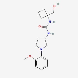 1-[1-(Hydroxymethyl)cyclobutyl]-3-[1-(2-methoxyphenyl)pyrrolidin-3-yl]urea