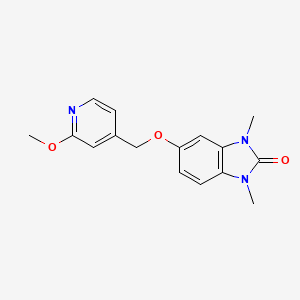 5-[(2-Methoxypyridin-4-yl)methoxy]-1,3-dimethylbenzimidazol-2-one