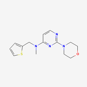 N-methyl-2-morpholin-4-yl-N-(thiophen-2-ylmethyl)pyrimidin-4-amine