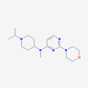 N-methyl-2-morpholin-4-yl-N-(1-propan-2-ylpiperidin-4-yl)pyrimidin-4-amine