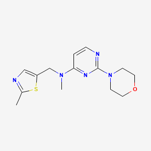 N-methyl-N-[(2-methyl-1,3-thiazol-5-yl)methyl]-2-morpholin-4-ylpyrimidin-4-amine