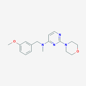 N-[(3-methoxyphenyl)methyl]-N-methyl-2-morpholin-4-ylpyrimidin-4-amine