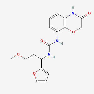 1-[1-(furan-2-yl)-3-methoxypropyl]-3-(3-oxo-4H-1,4-benzoxazin-8-yl)urea