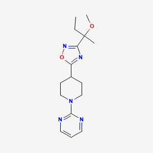 3-(2-Methoxybutan-2-yl)-5-(1-pyrimidin-2-ylpiperidin-4-yl)-1,2,4-oxadiazole