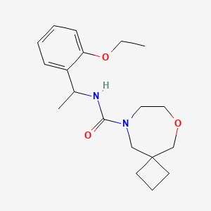 N-[1-(2-ethoxyphenyl)ethyl]-6-oxa-9-azaspiro[3.6]decane-9-carboxamide