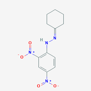 molecular formula C12H14N4O4 B073727 环己酮 2,4-二硝基苯肼 CAS No. 1589-62-4