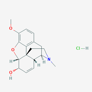molecular formula C18H22ClNO3 B073730 Codeine hydrochloride CAS No. 1422-07-7