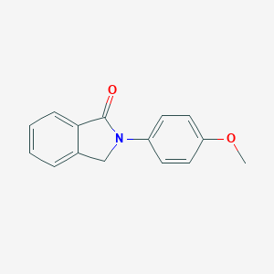molecular formula C15H13NO2 B073734 2-(4-Methoxyphenyl)isoindolin-1-one CAS No. 4778-82-9