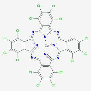 molecular formula C32H3Cl15CuN8 B073779 Phthalocyanine green CAS No. 1328-53-6