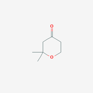 molecular formula C7H12O2 B073780 2,2-二甲基四氢吡喃-4-酮 CAS No. 1194-16-7