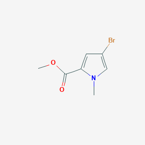 molecular formula C7H8BrNO2 B073794 Methyl 4-bromo-1-methyl-1H-pyrrole-2-carboxylate CAS No. 1196-90-3