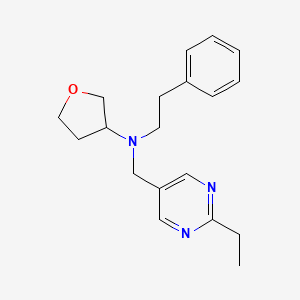 N-[(2-ethylpyrimidin-5-yl)methyl]-N-(2-phenylethyl)oxolan-3-amine