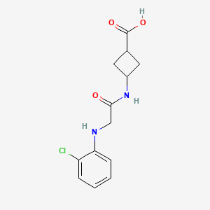 3-[[2-(2-Chloroanilino)acetyl]amino]cyclobutane-1-carboxylic acid