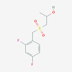 1-[(2,4-Difluorophenyl)methylsulfonyl]propan-2-ol