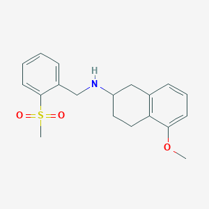 5-methoxy-N-[(2-methylsulfonylphenyl)methyl]-1,2,3,4-tetrahydronaphthalen-2-amine