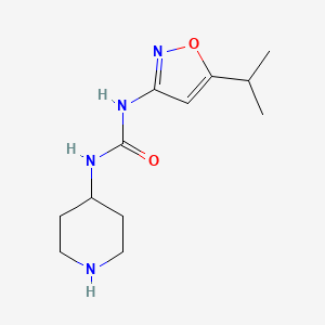 1-Piperidin-4-yl-3-(5-propan-2-yl-1,2-oxazol-3-yl)urea