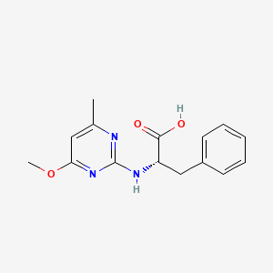 (2S)-2-[(4-methoxy-6-methylpyrimidin-2-yl)amino]-3-phenylpropanoic acid