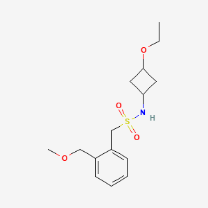 N-(3-ethoxycyclobutyl)-1-[2-(methoxymethyl)phenyl]methanesulfonamide