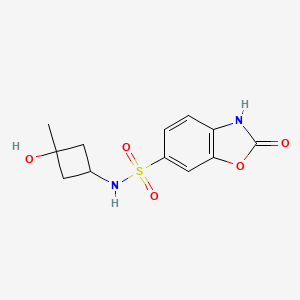 N-(3-hydroxy-3-methylcyclobutyl)-2-oxo-3H-1,3-benzoxazole-6-sulfonamide