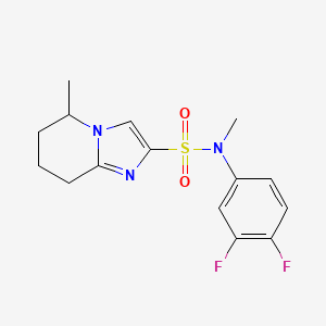 N-(3,4-difluorophenyl)-N,5-dimethyl-5,6,7,8-tetrahydroimidazo[1,2-a]pyridine-2-sulfonamide