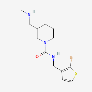 N-[(2-bromothiophen-3-yl)methyl]-3-(methylaminomethyl)piperidine-1-carboxamide