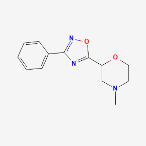 4-Methyl-2-(3-phenyl-1,2,4-oxadiazol-5-yl)morpholine