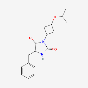 5-Benzyl-3-(3-propan-2-yloxycyclobutyl)imidazolidine-2,4-dione