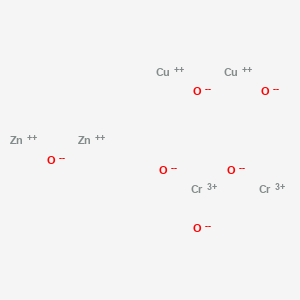 molecular formula Cr2Cu2O6Zn2+2 B073827 Chromium copper zinc oxide CAS No. 1336-14-7
