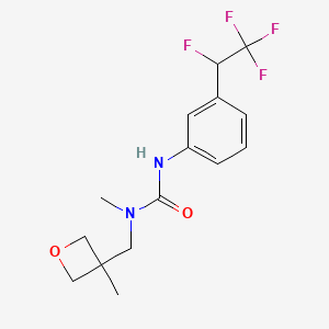 1-Methyl-1-[(3-methyloxetan-3-yl)methyl]-3-[3-(1,2,2,2-tetrafluoroethyl)phenyl]urea